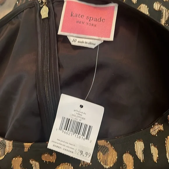 Kate Spade Graphic Leopard Midi Dress. Plus a garment bag. - Picture 7 of 7